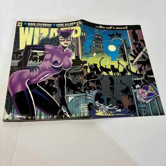 Wizard Comic Magazine #33 Catwoman Price Guide Vintage 1994 Insert Intact - Picture 3 of 5